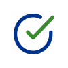 Checkmark with a circle around it