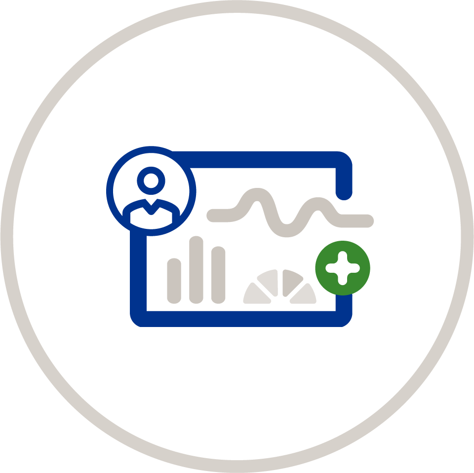 Icon of chart indicating Care Management