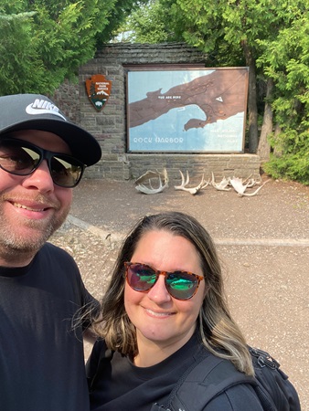 Pareja en un parque nacional