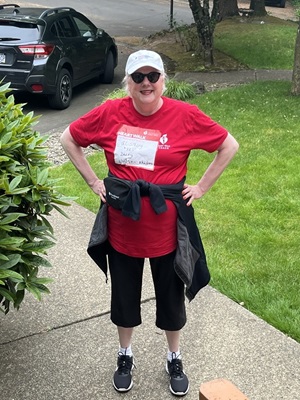  Carol Brandt at American Heart Association's annual Heart Walk