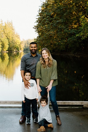 Gandhi Family outdoors