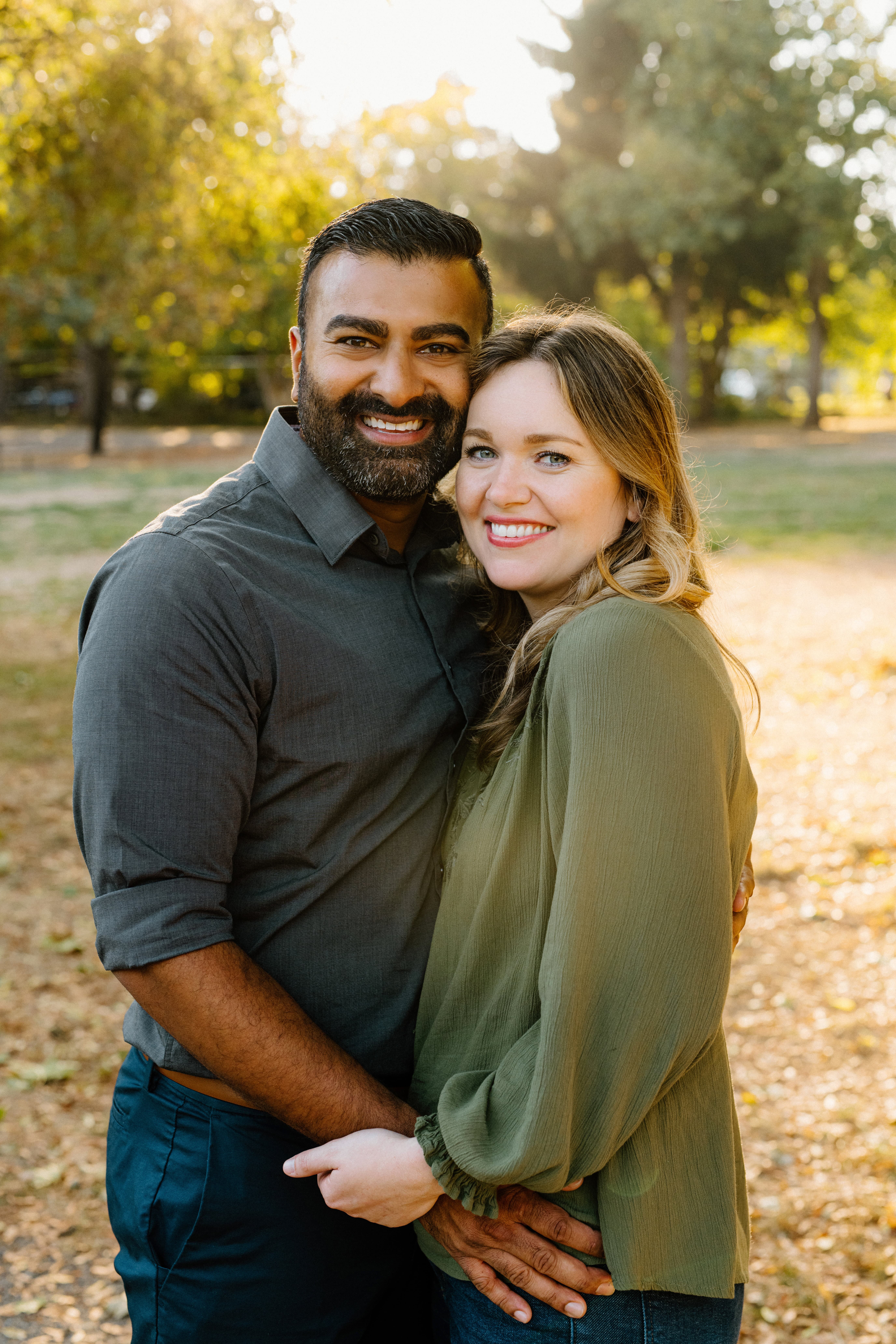 Jatin and his wife outdoors