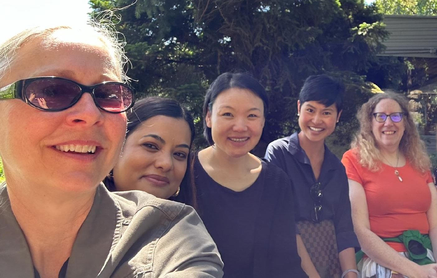 Caregiver Kate and friends