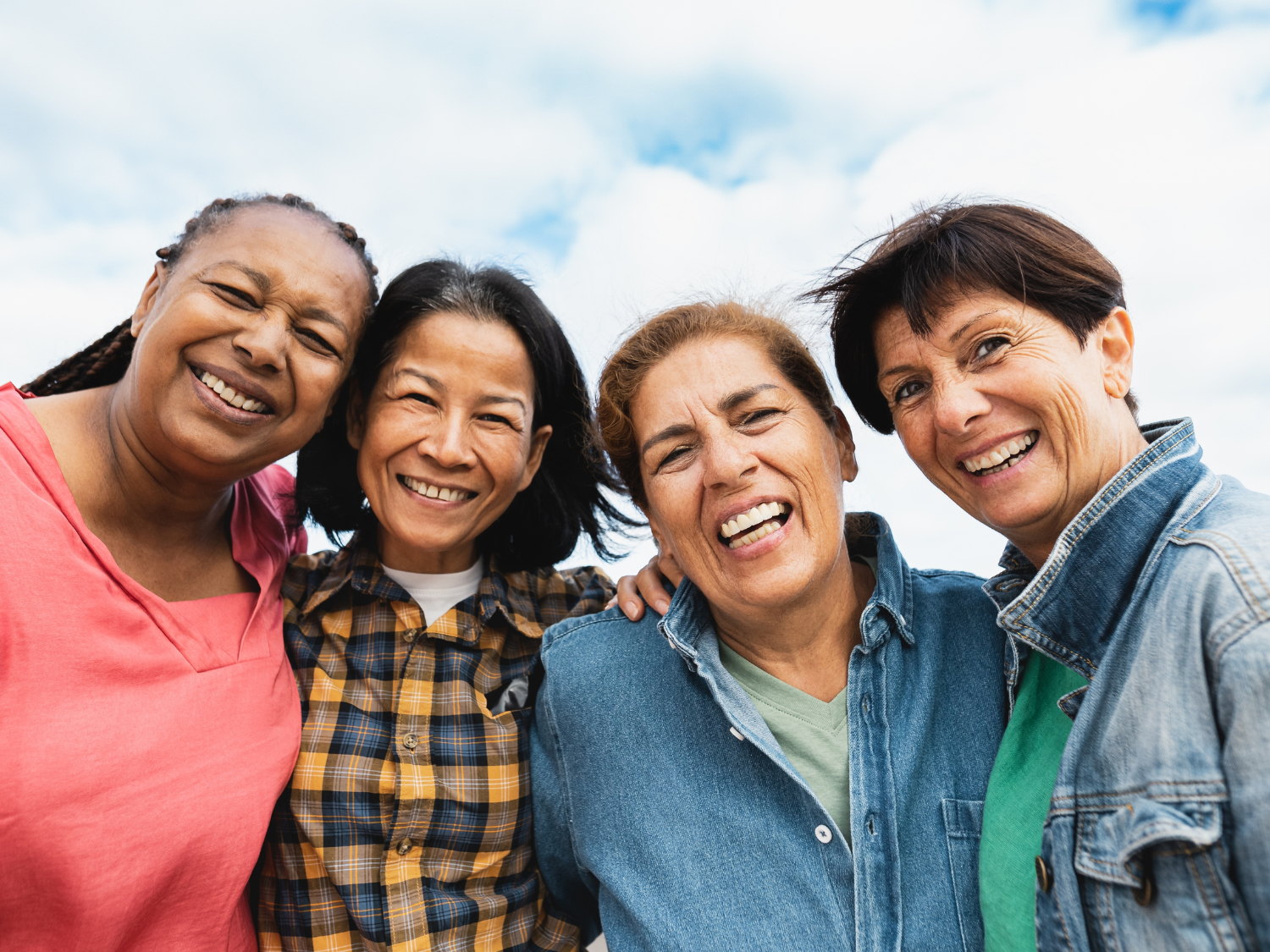 A group of smiling women