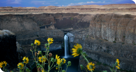 Palouse Falls Waterfall ở Tiểu Bang Washington