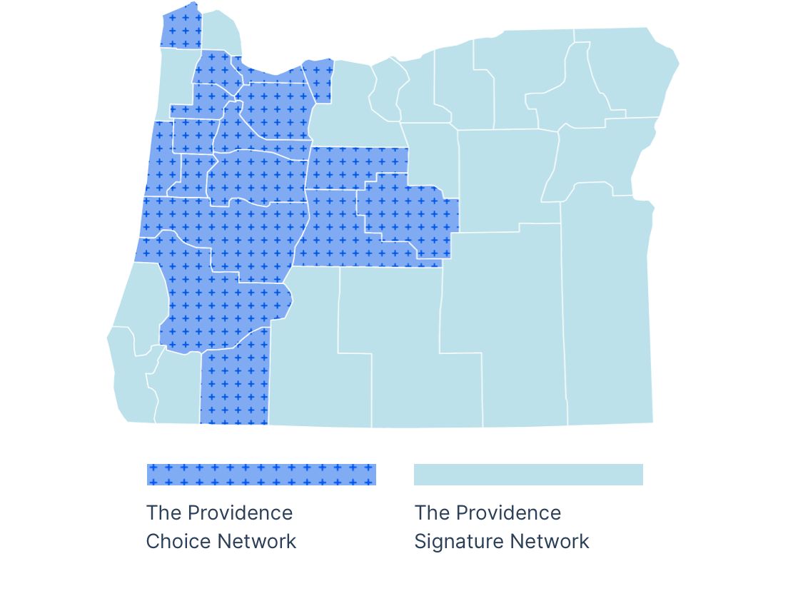 HSA Qualified and Standard plans service area map