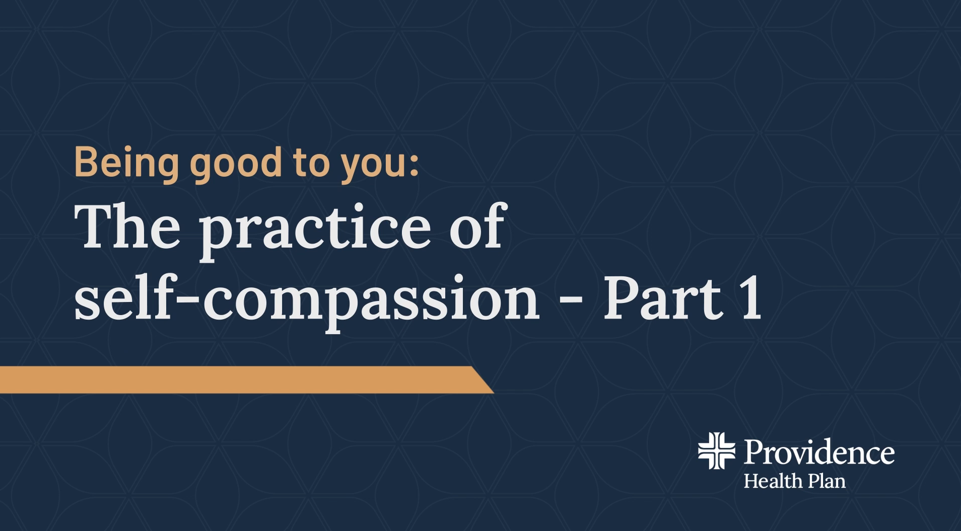 Thumbnail for the practice of self compassion part 1